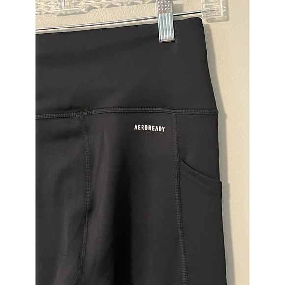 New! Adidas Women's Small Black High-Rise 7/8 AEROREADY Leggings NWT - Picture 7 of 14